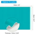 thumbnail image 2 of Uxcell 54x19.7x0.05 Inch PU Leather Book Cloth, Soft Colored Faux PU Leather Sheets, Blue, 2 of 6