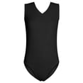 thumbnail image 4 of Teen Bathing Suit Black 1 Piece Swimsuits Sleeveless Quick Dry Gymnastics Cute Summer Swimwear 13-14 Years, 4 of 4