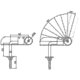 thumbnail image 2 of 2-piece sofa set adjustable height angle hardware sofa headrest ratchet multi-function adjustment hinge 90 degrees, 2 of 4