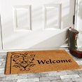 thumbnail image 2 of Calloway Mills 102592436 24 x 36 in. Welcome Post Rectangular Doormat, Natural & Black, 2 of 2