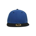 thumbnail image 2 of TopHeadwear Polyester Two-Tone Flat Bill Snapback - Royal/Black, 2 of 2