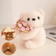 thumbnail image 1 of Juguetes de piscina, juguetes para bebés, juguetes para niños pequeños. Oso de peluche con forma de rosa y flor abrazando. Mesa combinada con llavero de flor pequeña tejida y oso pequeño. Bolsa colgan, 1 of 6