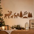 thumbnail image 5 of Fwttom Christmas Wall Decor with LED Lights Wooden Xmas Ornaments Wall Lights Christmas Decorations Indooor for Holiday Home Decor, 5 of 8