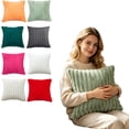 thumbnail image 6 of Decorative Plush Pillow Covers, 18x18 Decorative Throw Pillow Covers for Home Decor Living Room Couch Bedroom White, 6 of 6