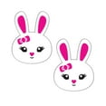 thumbnail image 2 of Pastease - Nipple Pasties - Cute White Bunny Pink Heart Nose Ears & Bows - 2.6" x 3.4", 2 of 2