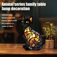 thumbnail image 3 of Yucurem Cat Desk Light, Cat Stained Lamp, 5.9" Resin Night Lights for Home Office Living Room (Cat 1), 3 of 10