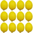 thumbnail image 1 of ZHAOCHENG Limones Artificiales, 7.6x5.3cm Tamaño Grande Limón Falso Vívido Plástico Limones Falsos Amarillo para Decoración Frutero Falso Hogar Cocina Mesa Armario Decoración de Fiesta Fotografía Prop, 1 of 5