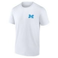 thumbnail image 2 of Men's  White Michigan Wolverines High Hurdles T-Shirt, 2 of 3
