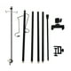 thumbnail image 4 of Poste de lámpara para acampar, soporte para linterna portátil, liviano y desmontable con gancho para acampar al aire libre, gancho doble de 4 secciones (sin cabeza esférica) YUNYI BRAND Deportes, 4 of 8