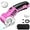 Pink, variant on Cordless Electric Scissors: 4V Rechargeable Rotary Cardboard Cutter, 3000mAh Battery, with LED Light, Box Cutter for Fabric Carpet Carton Plastic Leather Cloth