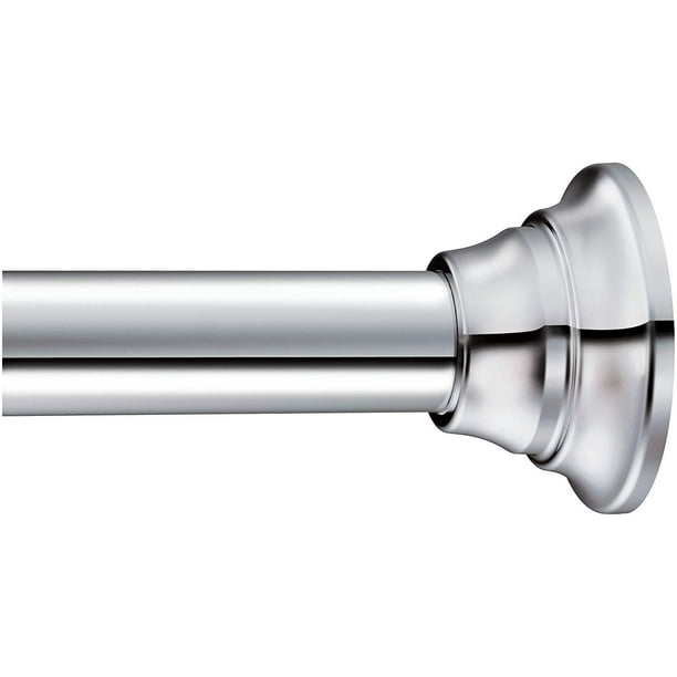 Straight Shower Curtain Rod Chrome, Straight Fixed Shower Curtain Rod Oil Rubbed Bronze