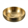 thumbnail image 2 of Double Thick Metal Rice Cereal Bowls 304 Stainless Steel Bowl Double Walled Ice Cream Soup Bowls Heat Insulated Mixing Bowl, 2 of 6