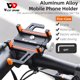 thumbnail image 1 of Titular De Teléfono De Bicicleta WEST BIKING - Abrazadera para teléfono móvil con base de doble polo para scooter (naranja), 1 of 8