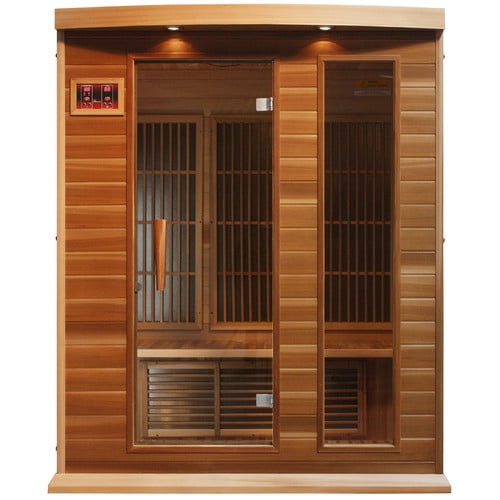 Dynamic Infrared 3 Person Carbon FAR Infrared Sauna by MAXXUS