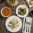 thumbnail image 4 of Tabletops Gallery 12 Piece Bloom Embossed Porcelain White Dinnerware Set of Plates Bowls Dishes - Service for 4, 4 of 9
