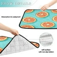 thumbnail image 4 of Qxltty Halved Orange Pattern Cat litter Pads Pet Set of 3 Diaper Mats Center Anti-leakage Layer Absorbent Soft and Comfortable, 4 of 7