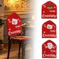 thumbnail image 2 of Fundas rojas clásicas para las fiestas con estampado festivo para el comedor y las fiestas, 2 of 6
