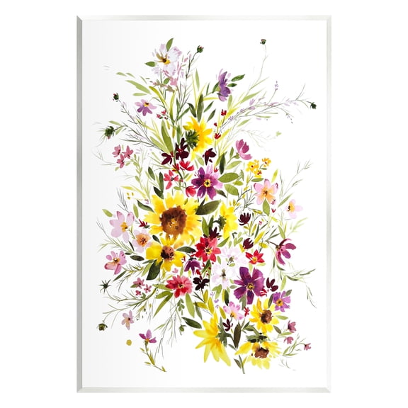 Stupell Industries Mixed Wildflower Herbs Botanical & Floral Painting Unframed Art Print Wall Art, 10 x 15