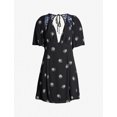 thumbnail image 2 of Free People Womens Mockingbird Mesh Inset Mini Dress, Black, 2, 2 of 2