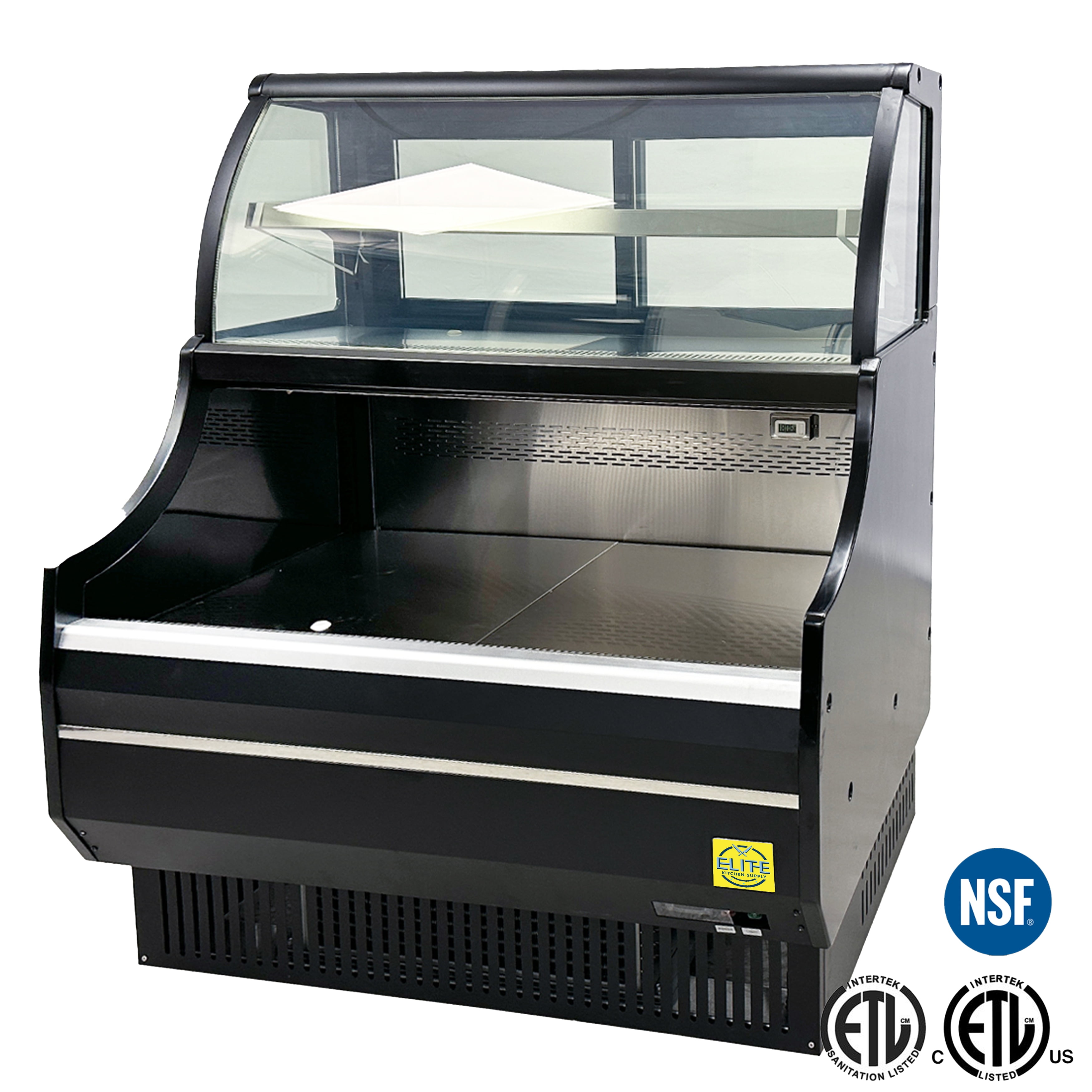 50 in. Open Air Merchandiser Refrigerator Cooler Display Combo, Commercial Merchandiser Refrigertator NSF ETL