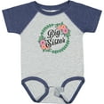 thumbnail image 3 of Inktastic Big Sister with Flower Circle Girls Baby Bodysuit, 3 of 5