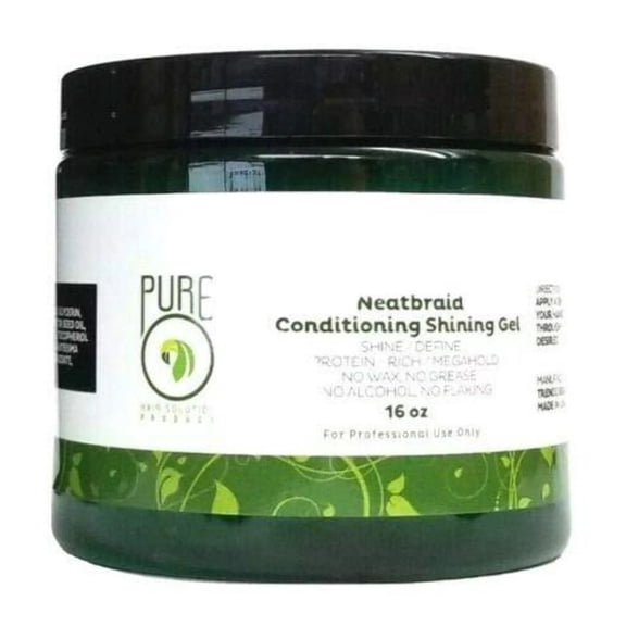 Pure O Natural Neatbraid Beauty Professional Conditioning Shining Gel 16 oz