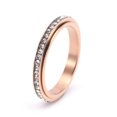 thumbnail image 3 of Fiudx Anillo de Acero Inoxidable con Diamantes Incrustados para Drenar El Metabolismo., 3 of 5