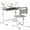 Grey, variant on Qaba Height Adjustable Kids Desk and Chair Set with Tiltable Desktop, Grey