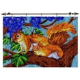 thumbnail image 3 of Rug Making Latch Hooking Kit | Squirrels (Floor Mat), 3 of 12