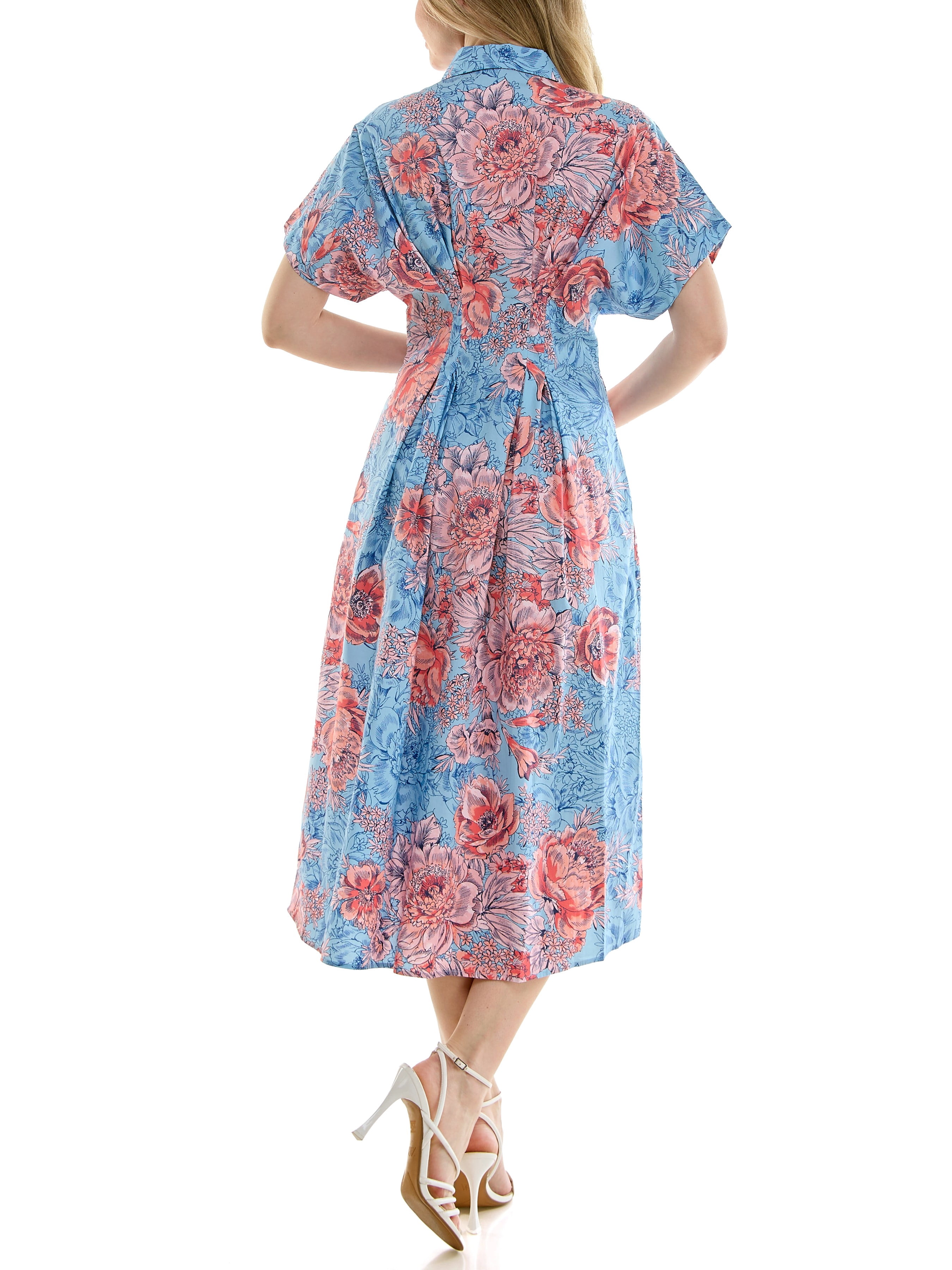 Nicole Miller Pintuck Waist Shirtdress, Sizes 4-16