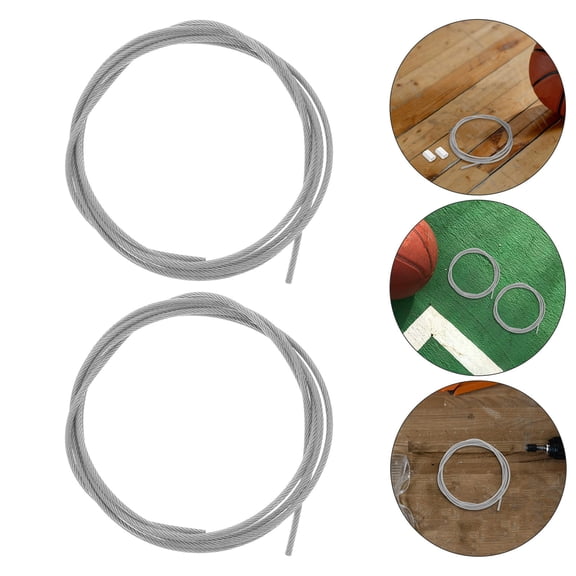 UPOUART 2-Pack Steel Basketball Hoop Replacement Wire for Indoor Net, Heavy Duty Basketball Net Accessories