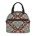 thumbnail image 2 of ZNDUO Reusable Lunch Box, Adjustable Shoulder Strap Traditional Morocco Style Pattern Lunch Bag, 2 of 8