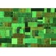 thumbnail image 1 of Ahgly Company Indoor Rectangle Patchwork Green Transitional Area Rugs, 2' x 3', 1 of 1