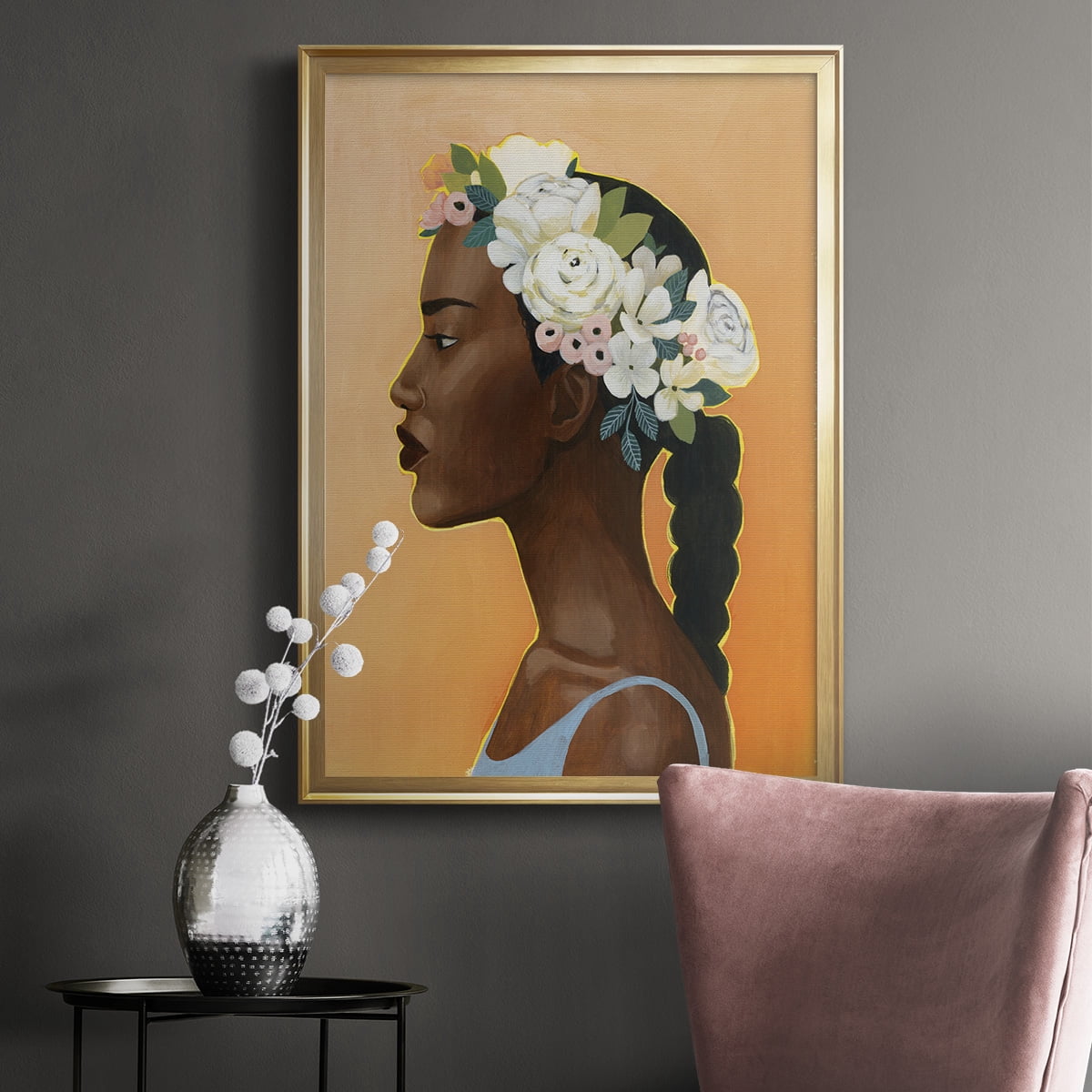 Modern Laurel II Premium Framed Print - Ready to Hang