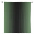 thumbnail image 2 of Green Black Ombre Semi Sheer Curtains Drapes for Living Room, Bedroom, French Doors Window 72 Inches Long, Modern Gradient Abstract Art Rod Pocket Chiffon Curtain Drapery Voile Draperies Panel, 2 of 6