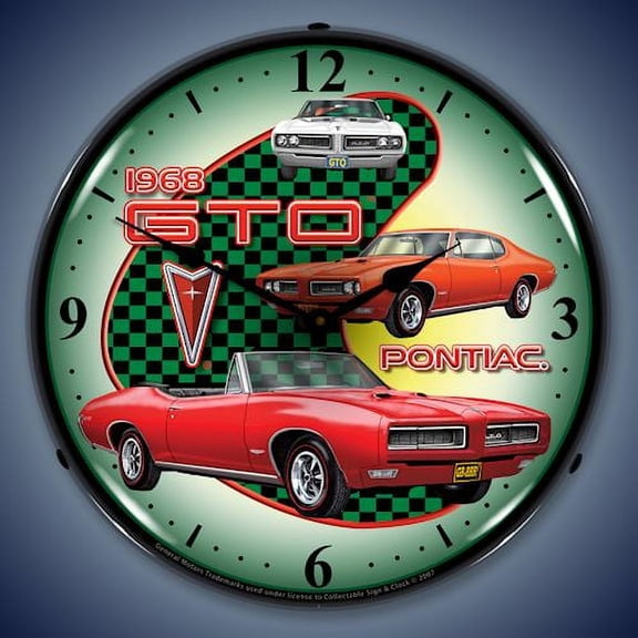 1968 GTO Lighted Clock