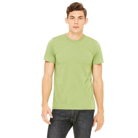 Bella Canvas Mens CVC Jersey Tee, M, Heather Green