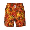 thumbnail image 4 of Lsque Mens Swim Trunks Sunflower4 Pattern - Bathing Suit Compression Liner - Beach Swim Shorts Swimwear - (S-3XL) - Stretch Quick Dry -X-Large, 4 of 9