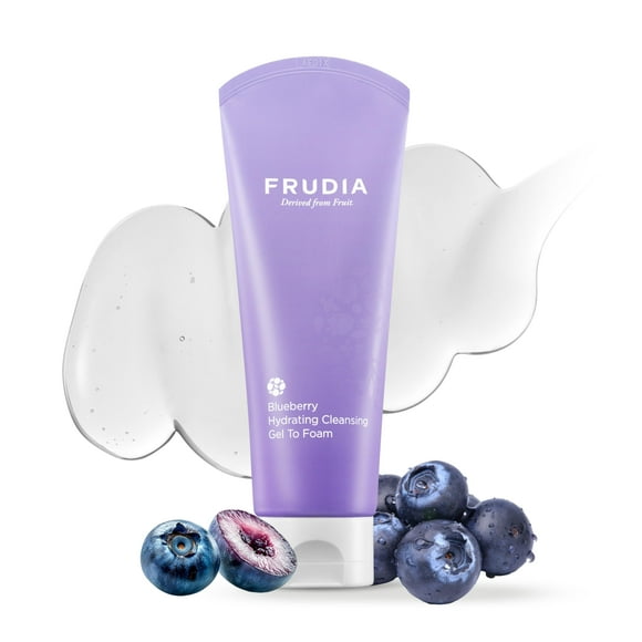 Limpiador facial FRUDIA Blueberry, gel hidratante para hacer espuma, 145 ml