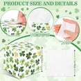 thumbnail image 2 of 9Pcs St. Patrick's Day Facial Tissues Cube Boxes Small Watercolor Green Shamrock Clover Square Tissue Box Cover with 450 Sheets 3 Ply Napkins for Irish Holiday Home Bedroom Car Accessories, 2 of 4