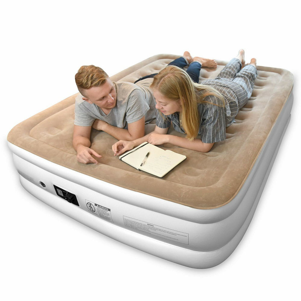 Relax Air Mattress Elevated Raised Bed Inflatable Built-in Pump Bag Twin Size 
