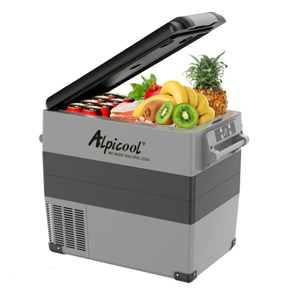 Alpicool CF55 Portable Refrigerator 12 Volt Car Freezer 58 Quart(55 Liter) Vehicle, Car, Truck, RV, Boat, Mini fridge freezer for Driving, Travel, Fishing, Outdoor -4°F to 68°F