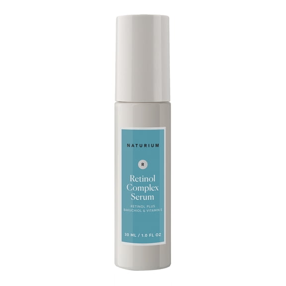 Naturium Retinol Complex Serum, Encapsulated Retinols & Bakuchiol, Refining & Smoothing Facial Serum, 1 fl oz