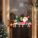 thumbnail image 4 of Decoración navideña LED para colgar en la pared | Cuadro de Papá Noel de madera con luces navideñas | Decoración navideña para interiores con pilas, 4 of 5