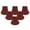 Burgundy, Set of 6, variant on Royal Designs, Inc. True Bell Clip On Chandelier Shade CS-202BUR-6, Burgundy, 3 x 6 x 4.25, Pack of 6