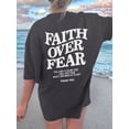 thumbnail image 7 of Women‘s Slogan Print Drop Shoulder T-Shirt, 7 of 7