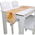 thumbnail image 3 of Coolnut Rectangle Cloth Table Runner, Gold Marble On Pink Table Cover 13"x90"for Wedding Birthday Holiday, 3 of 5