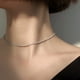 thumbnail image 2 of Moda Plata Gypsophila Flash Cadena Collar Clavícula Mujer Joyería Regalo, 1pc-plata JAMW Sencillez, 2 of 5