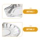 thumbnail image 3 of unbranded 100Ud Bandejas Aluminio Foil Concha Para Asar Fáciles De Usar Y Desechables, 3 of 6