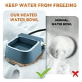 thumbnail image 3 of NAMSAN Pet Heated Water Bowl with Float Valve Auto-Fill Thermal-Bowl for Dogs, Cats, Chicken, 3 of 6